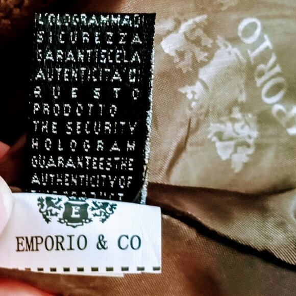 Emporio & Co. Mocha Brown Suede Leather Trim Jacket NWT - Picture 6 of 6